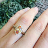 Precious Topaz in Diamond Halo Ring by 720