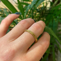 Gold Engraved Wedding Band Circa 1937