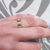 Crisp Antique 15ct Band with Garnets & Pearls
