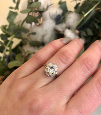 Stunning Platinum Deco 2.26 OEC Diamond Solitaire