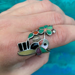 Hummingbird the Gem Inlay Ring