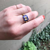 Early English Ring Scrolls and Blue Enamel 1838