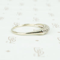 Vintage 1940's White Gold Diamond Band