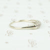 Vintage 1940's White Gold Diamond Band