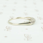 Vintage 1940's White Gold Diamond Band