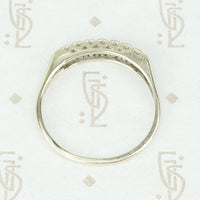 Vintage 1940's White Gold Diamond Band