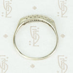 Vintage 1940's White Gold Diamond Band