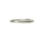 Vintage Diamond set White Gold Wedding Band