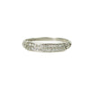 Vintage Platinum Double Row Channel Set Diamond Band