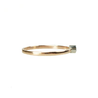 Orbit Rose Gold and Platinum Ring - Gem Set Love