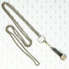 40" long vintage 800 silver rolo chain with extra large spring ring shown with niello cigar cutter sold seperately