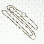 40" long vintage 800 silver rolo chain with extra large spring ring