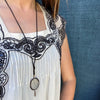 Angel Blowing Bubbles Art Deco Pendant