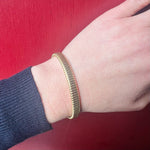 Slinky Mid-Century Gold Gas Pipe Bracelet