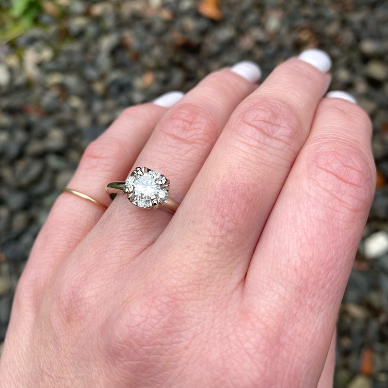 Sparkling Fabulous 1940's Engagement Ring