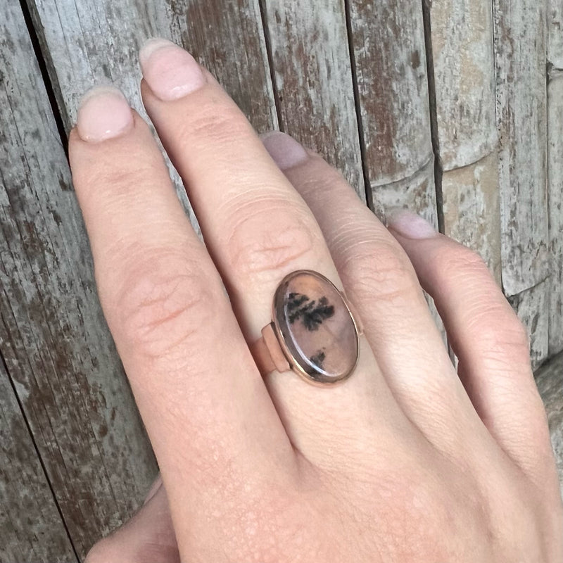 Magical Antique Picture Agate Ring