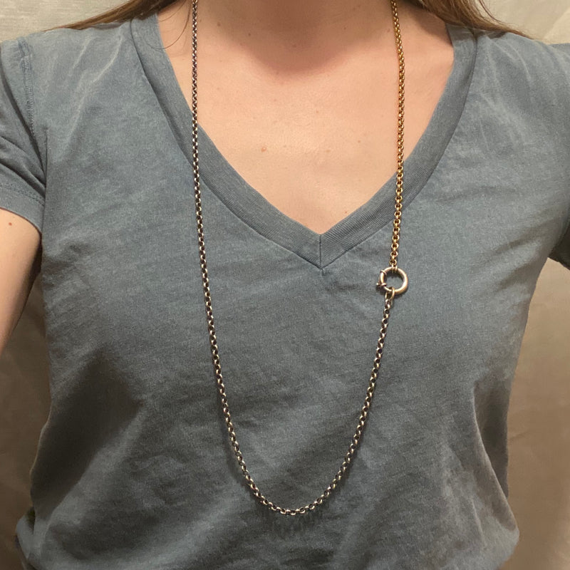 Super Long 2 tone Big Ring Chain