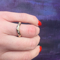 Gold & Diamond Contoured Nesting Band
