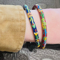 Pair of Colorful Cloisonné Enamel Bangles