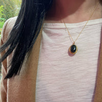 French Double-Sided Bloodstone Locket in 18k