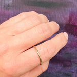 Slim 10k Gold Round Wedding Band