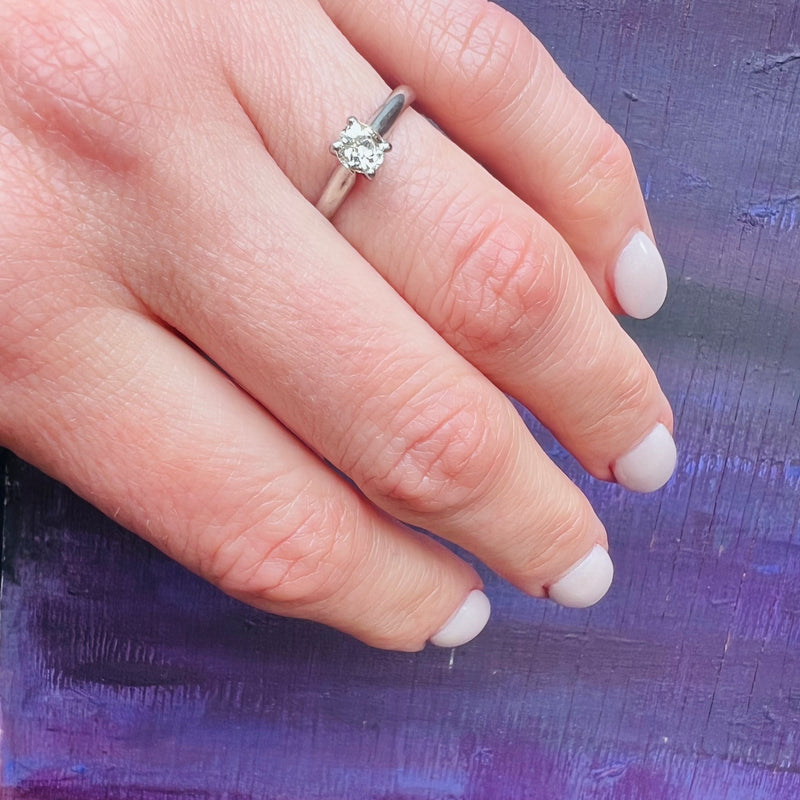 Simply Beautiful OMC Diamond Platinum Solitaire