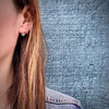 Petite French Earrings in Pearl Platinum & Gold