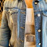 The Vienna Sterling Silver Chain Mail Purse Necklace