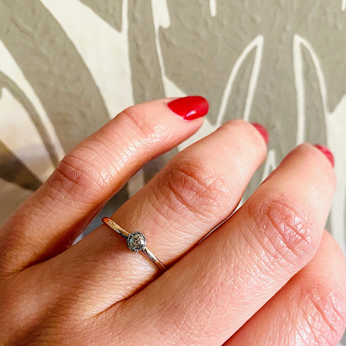 Orbit Delicate Bezel Set Diamond Solitaire