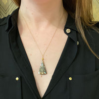Abalone Drop Necklace with 18k Gold Details by brunet