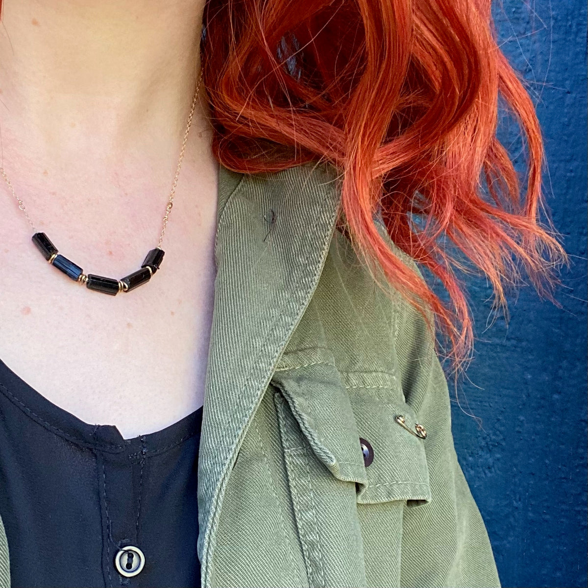 Black Tourmaline Necklace by Brin