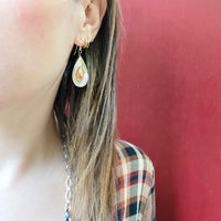 Mystical Abalone Earrings with Sterling Details