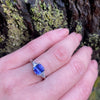Vintage Tanzanite and Diamond Ring