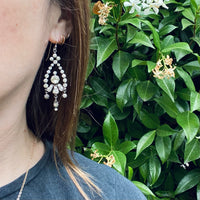 Chandelier Paste Earrings Dripping with Sparkle