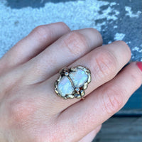 Voluptuous Dream Art Nouveau Baroque Pearl Ring