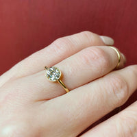 OEC 18k Yellow Gold Solitaire