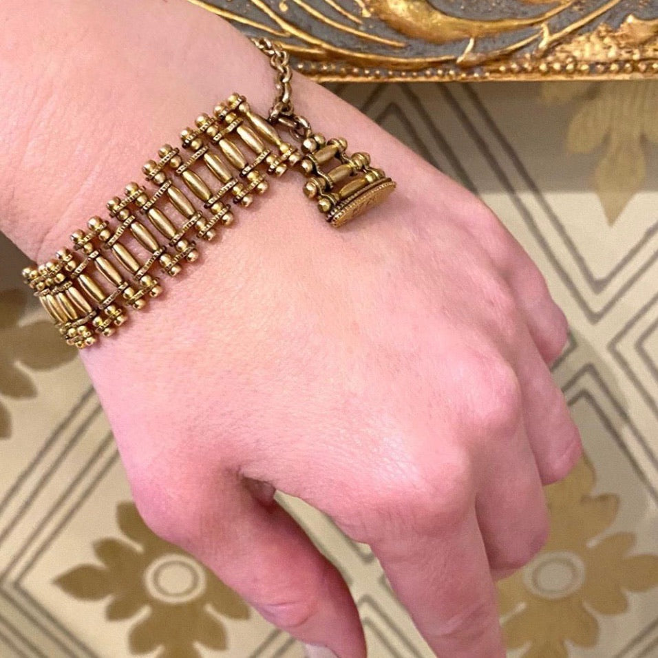 Rolling Pin Link Watch Pull Bracelet with ELF Fob