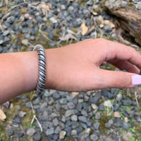 Meta Cuff Bracelet with a Twist