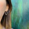 Lightweight Oval Hoops in Sterling Silver