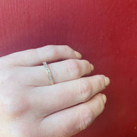 Diamond Forget Me Not Band in Yellow Gold by 720