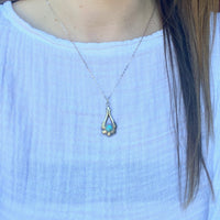 Southwestern Turquoise & Silver Pendant