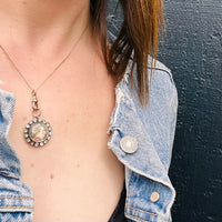 Hand Painted 18thc Miniature Locket Pendant