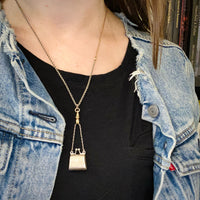 Adorable Vintage Silver Purse Locket
