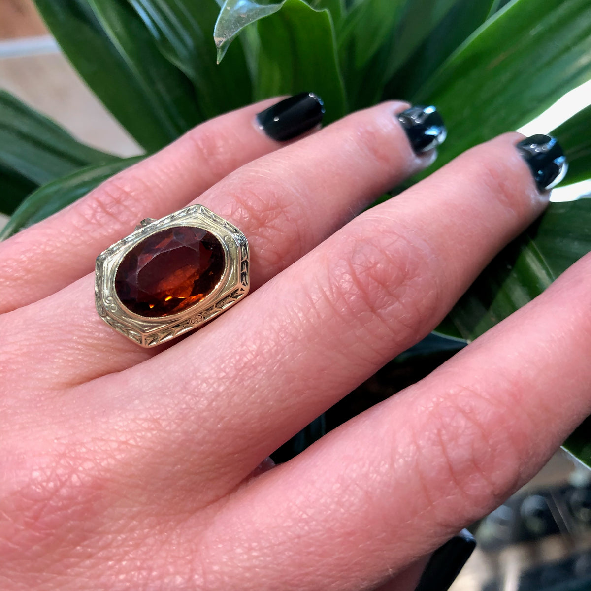 Larter and Sons Green Gold and Citrine Dream Ring