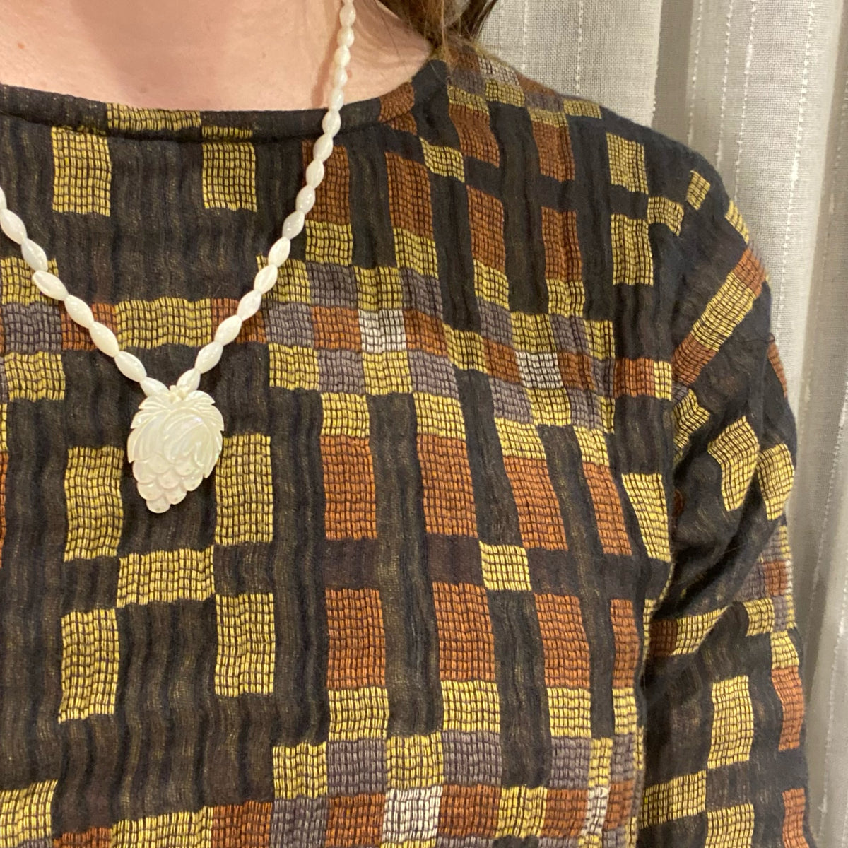 Tropical Flair Mother of Pearl Pineapple Necklace