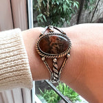 Grand Canyon Jasper & Silver Cuff