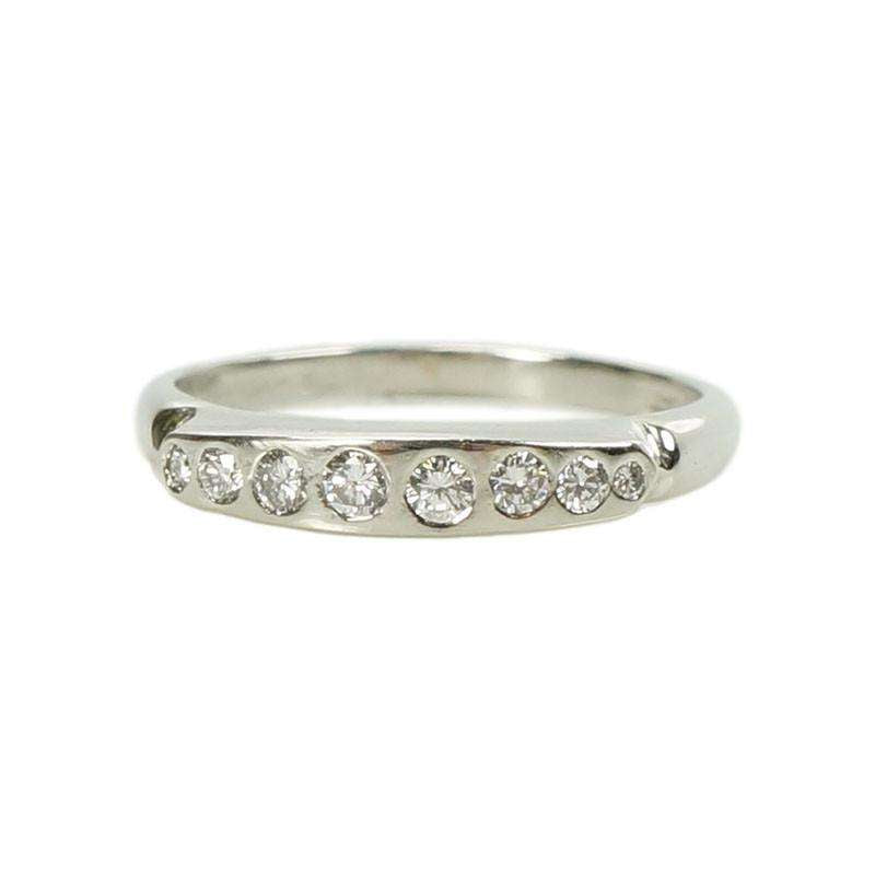 Vintage Platinum and Diamond Band
