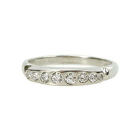Vintage Platinum and Diamond Band