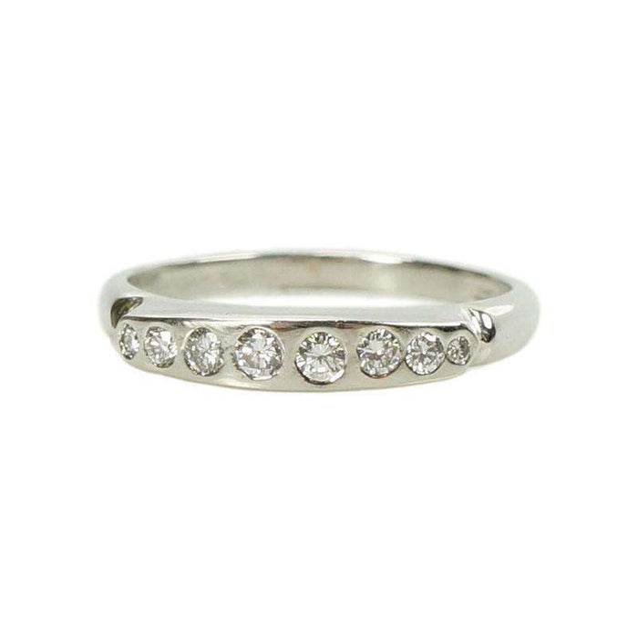 Vintage Platinum and Diamond Band