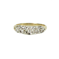 Vintage 2 tone Gold and Diamond Band Bubbles